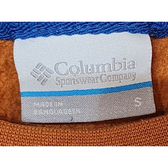 Columbia Sportswear Company Trek Logo Crew Sweatshirt Logo Copper‎ Small Fall - Picture 5 of 6